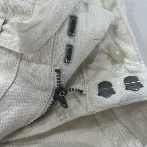 Polo Ralph Lauren High waisted 100% Linen walking shorts womens size 6 beige NEW - Picture 13 of 14